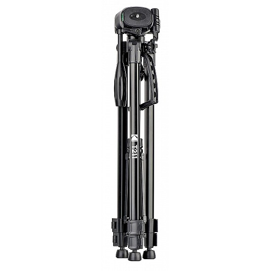 Kodak T211 Tripod for DSLR, Camera |Operating Height: 5.1 Feet | Maximum Load Capacity up to 5kg | Portable Lightweight Aluminum Tripod with 360 Degree Ball Head | Carry Bag Included (Black)