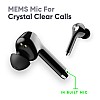 Mivi Duopods M80 Bluetooth Truly Wireless in Ear Earbuds with Mic with Upto 30 Hours Playtime, Aptx Supported, 2 Mems, Smooth Touch Controls (Black)