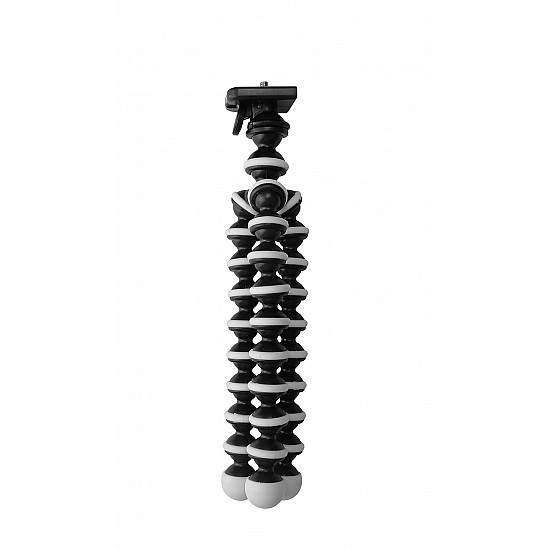 Photron 13 inches Flexible GorillaPod Octopod Tripod with Mobile Holder Attachment & 360 Degree Ball Head for Smartphones, Compact Cameras, Action Cameras | Load Capacity: 1.5kg - NOT for DSLR (Black)