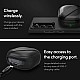 CYRILL by Spigen Galaxy Buds Live/Galaxy Buds Pro Cover Case Color Brick Collection PU and PC Dual Protection Hard Cover Designed for Galaxy Buds Live Case (2020) / Galaxy Buds Pro (2021) - Black