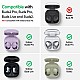 CYRILL by Spigen Galaxy Buds Live/Galaxy Buds Pro Cover Case Color Brick Collection PU and PC Dual Protection Hard Cover Designed for Galaxy Buds Live Case (2020) / Galaxy Buds Pro (2021) - Black