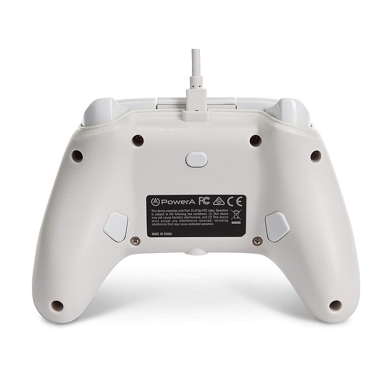 PowerA Enhanced Wired Gaming Controller for Xbox Series X/S and Xbox One, White, Mist (Officially Licensed)