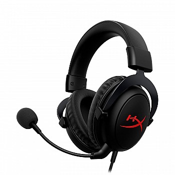 HyperX Cloud Core On-Ear Wired Gaming Headset with Mic for PC, DTS Headpone:X (Black)