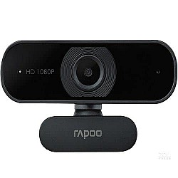 HD Webcam with Microphone, RAPOO C260 USB 1080P, Built-in Dual Noise Reduction Mics, 95-Degree Wide Angle, Zoom/Skype/Teams, Conferencing and Video Calls