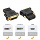 BigPlayer Bi-Directional HDMI A Female to DVI-D (24+1) Male Adapter (Black)