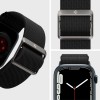 Spigen Lite Fit Fabric Strap For Apple Watch Strap (42Mm, 44Mm, 45Mm, 49Mm) - Black (Watch Not Included), 34.3 mm