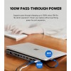 Belkin USB C Hub, 11-in-1 MultiPort Adapter Dock with 4K HDMI, DP, VGA, USB-C 100W PD Pass-Through Charging, 3 USB A, Gigabit Ethernet, SD, MicroSD, 3.5mm Ports for MacBook Pro, Air, XPS and More