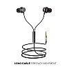 Flix (Beetel) Tone 120 Wired in Ear Earphones with Mic (Black)