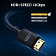 CableCreation 8K HDMI Cable 2.1 3.3 Feet, Braided Ultra High Speed HDMI Cable 48Gbps 8K@60Hz, 4K@120Hz 144Hz eARC HDR HDCP 2.2 & 2.3 Compatible with PS5, PS4, Xbox Series X, Roku TV (Black)