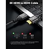 CableCreation 8K HDMI Cable 3.3 Feet, 48Gbps 4K 8K/60Hz HDMI Cable eARC HDR HDCP 2.2 2.3 Compatible with PS5, PS4, Xbox Series X, MacBook Pro 2021, Roku TV, Sony TV, Samsung TV, PC, Laptop, Grey