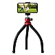 AGARO MTP 310 Flexible Gorillapod Tripod with Aluminum Ball Head, up to 2 kgs Load Capacity, Flexible Legs and Smart Phone Holder, Red,Black