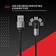 boAt Micro -Axis Usb Cable With 180 Rotating Connector, 3A Carging, 10000+ Bends Lifespan & Extended 1.5M Length, Black