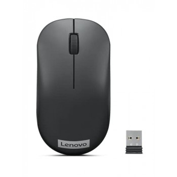 Lenovo 130 Wireless Compact Mouse, 1K DPI Optical sensor, 2.4GHz Wireless NanoUSB, 10m range, 3button(left,right,scroll) upto 3M left/right clicks, 10 month battery, Ambidextrous, Ergonomic GY51C12380