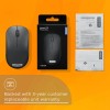 Lenovo 130 Wireless Compact Mouse, 1K DPI Optical sensor, 2.4GHz Wireless NanoUSB, 10m range, 3button(left,right,scroll) upto 3M left/right clicks, 10 month battery, Ambidextrous, Ergonomic GY51C12380