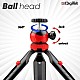 DIGITEK® (DTR-200MT) 18CM Flexible & Portable Mini Tripod with Smartphone Holder & 360° Ball Head, 1kg Load Capacity, 2 Section Adjustment, Rubber Feet, For Smartphones, Compact Cameras, GoPro Cameras