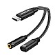 Kinsound USB C to 3.5 mm Jack Audio Adapter, Type C to 3.5mm Jack Audio Connector & PD Fast Charging Compatible with Samsung Galaxy S22/S21/S20 Plus, Pixel 6/5/4/3/2, iPad Pro/iPad Air/iPad Mini