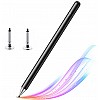 Dyazo Capacitive Stylus Pen for All Touch Screens Devices, Fine Point, Lightweight Aluminum Body Compatible with All Android & iOS Smart Mobile Phones & Tablets (Black)