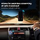 Portronics Auto 18 Car Bluetooth Transmitter/Receiver with Display, Handsfree Calling, Aux in/Out, HD Sound Quality, for Car, TV, PC, Speaker (Black)