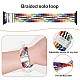 XMUXI Compatible with Apple Watch Series 9 8 7 Strap 45mm 41mm Braided Nylon Replacement Band compatible with IWatch ultra 49mm series SE/6/5/4 44mm 40mm(Watch Not Included)