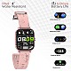 pTron Newly Launched Force X10 Bluetooth Calling Smartwatch with 1.7" Full Touch Color Display, Real Heart Rate Monitor, SpO2, Watch Faces, 5 Days Runtime, Fitness Trackers & IP68 Waterproof (Pink)