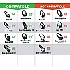 Parzo Ear Pads Cushions for Bose - Compatible with Quietcomfort QC25 / QC35 / AE2 Wireless / AE2w / Sound True/Sound Link (Around-Ear Only) Headphones (Black Cushion + Grey Mat)