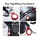 ESR Tag Keychain, Silicone Case Compatible with AirTag (2021), 2 Pack, Soft and Flexible Tag Holder, Portable Protective Cover, Keeps Signal Strong, Cloud Series,Black/Red