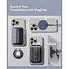 ESR Magnetic Ring 360, Compatible with MagSafe Sticker, Universal Magnetic Kit for iPhone 16/15/14/13/12/11/X Series, Galaxy Samsung