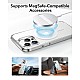 ESR Magnetic Ring 360, Compatible with MagSafe Sticker, Universal Magnetic Conversion Kit for iPhone 16/15/14/13/12/11/X Series, Galaxy Samsung and More, 2 Pack, MagSafe Accessories, White