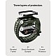 Fullmosa Apple Watch 44mm Rugged Silicone Band/Straps with Screen Protector and Bumper Case for Men, Compatible with Apple Watch Series 8 | 7 (45mm/41mm) | SE2 | 6 | SE | 5 | 4 (44mm/40mm) - Army Green [Watch NOT Included]