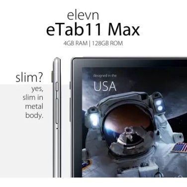 Elevn eTab 11 Max 4 GB RAM 128 GB ROM 10.1 inches with Wi-Fi+4G Tablet (Aluminium Grey) Elevn eTab 11 Max 4 GB RAM 128 GB ROM 10.1 inches with Wi-Fi+4G Tablet (Aluminium Grey)