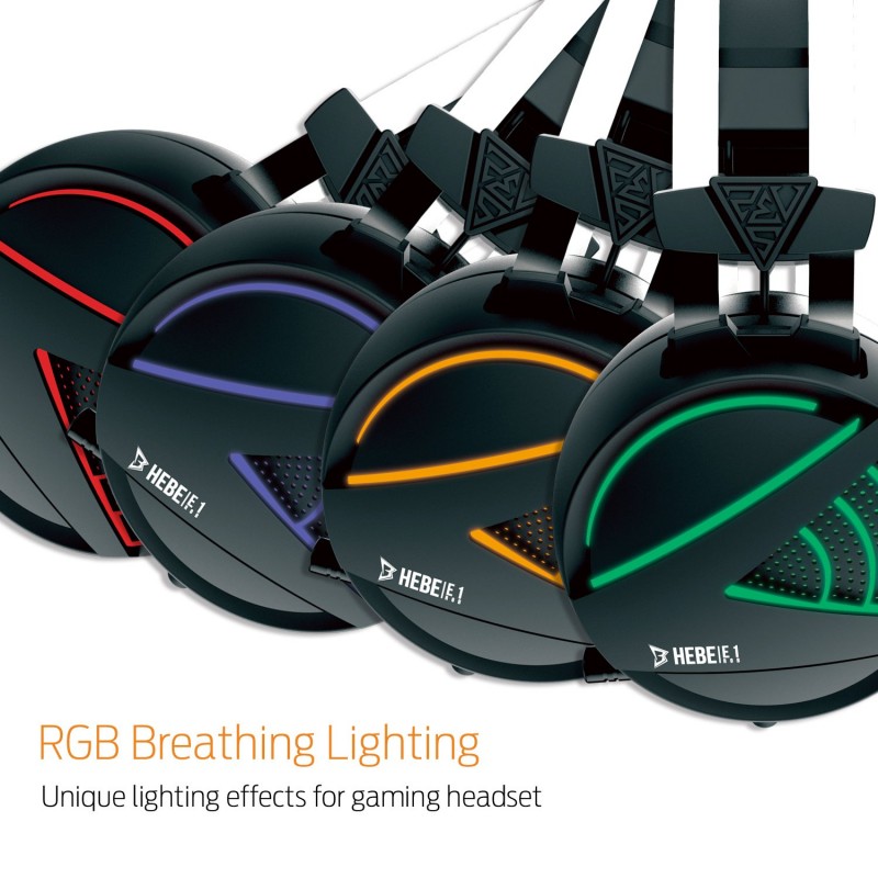 GAMDIAS Hebe E1 RGB 2.1 Virtual Surround Sound Gaming Headset-