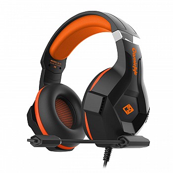 Cosmic Byte H11 Gaming Wired Over-Ear PC Headset With Microphone (Black/Orange, Pack Of 1)