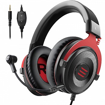 EKSA E900 Wired Stereo Gaming Headset-Over Ear Headphones with Noise Canceling Mic