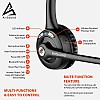 AirSound M6 Pro Bluetooth V5.0 Wireless Headset | Flexible Microphone, for Conference Calls,