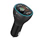 Portronics Auto 15 Bluetooth - FM Transmitter in-Car Radio Adapter for Hands-Free Calling - (Black)