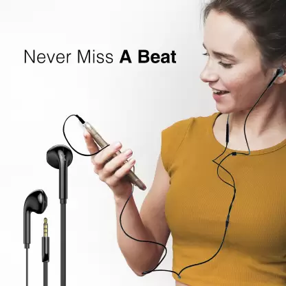 flix (Beetel) Tone 200 Wired Headset (Black, In the Ear) flix (Beetel) Tone 200 Wired Headset (Black, In the Ear)