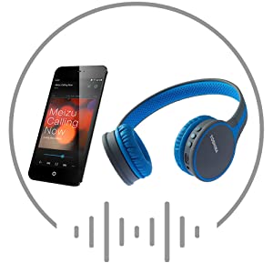 TOSHIBA Wireless Head Phones with Mic(RZE-BT180H Blue) TOSHIBA Wireless Head Phones with Mic(RZE-BT180H Blue)