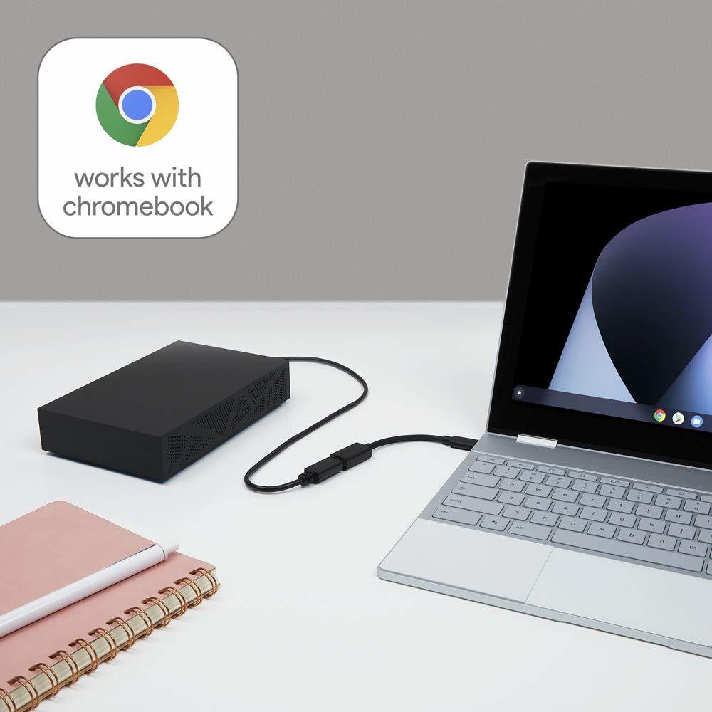 Belkin USB Type-C to USB-A 3.0 Adapter (OTG), USB-IF Certified, Black