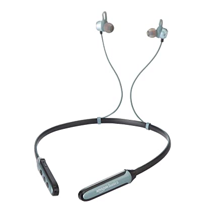 Amazon Basics Bluetooth 5.0 Neckband with Up to 30 Hours Playtime, Earbuds, (Black) Amazon Basics Bluetooth 5.0 Neckband with Up to 30 Hours Playtime, Earbuds, (Black)