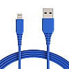 AmazonBasics Apple  USB Charge and Sync Extra Tough Cable, 10 Feet (3 Meters) - Blue