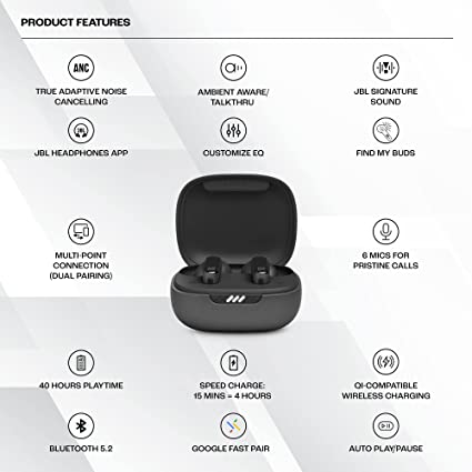 JBL Live Pro 2 TWS Earbuds Upto 40Hrs Playtime Extra Bass 6 Mics for Crystal Clear Calls JBL Live Pro 2 TWS Earbuds Upto 40Hrs Playtime Extra Bass 6 Mics for Crystal Clear Calls