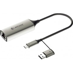 Lapcare 2 in 1 Type C and USB 3.0 Gigabit Ethernet Adapter