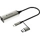 Lapcare 2 in 1 Type C and USB 3.0 Gigabit Ethernet Adapter