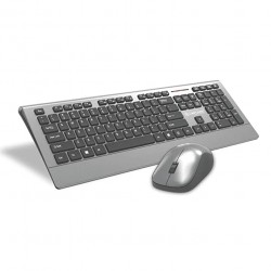 Lapcare Smartoo White Silver Wireless Combo Keyboard + Mouse 1200dpi - Multimedia