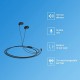 Philips audio tae1126 wired in ear earphones with mic, 10 mm driver  black