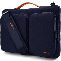 AirCase Laptop Messenger Bag Case Cover Pouch for 13.3-Inch, 14-InchLaptop Bag for Men & Women (Blue)