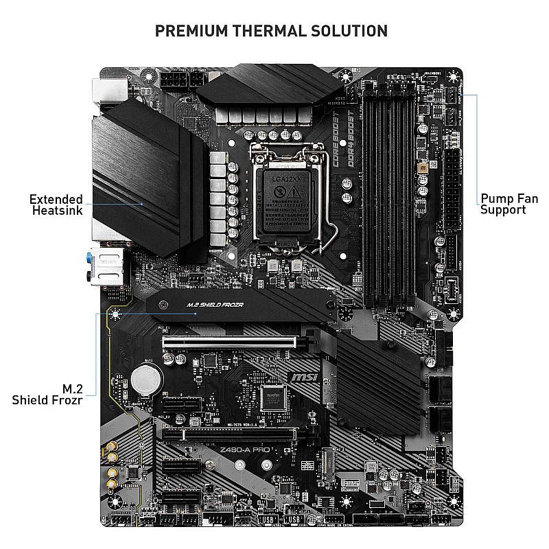 MSI MPG Z490 Gaming Carbon Wi-Fi ATX Gaming Motherboard