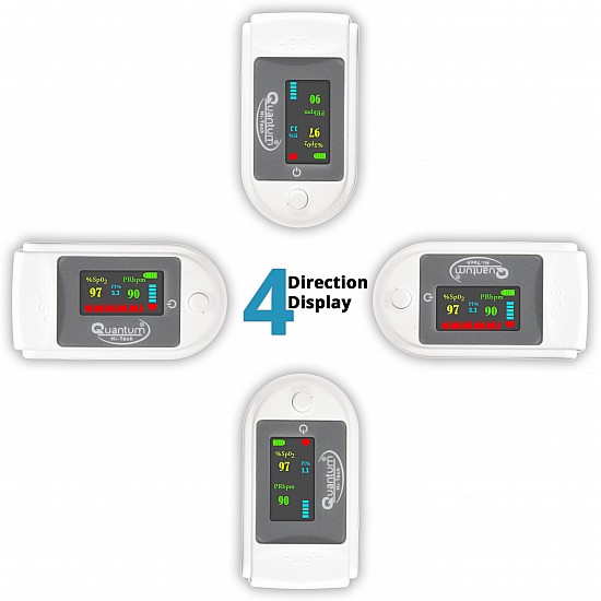 Quantum QHM-426, Pulse oximeter, White_Grey Pulse Oximeter Pulse Oximeter (White)