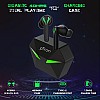 pTron Bassbuds Jade Gaming True Wireless Headphone with 40Hrs Total Playtime with Case (Black)