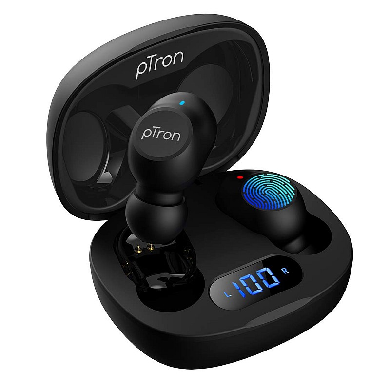 pTron Bassbuds Pro (New) in-Ear True Wireless Bluetooth 5.1 Headphones with Deep Bass